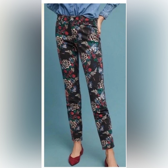 Pilcro and the Letterpress Denim - Anthropologie Pilcro & The Letterpress Mid Rise Skinny Jeans